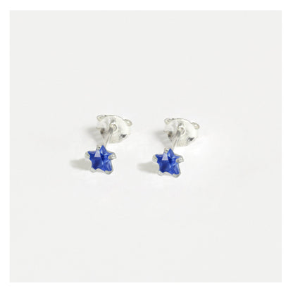 Silver Tiny CZ Stardust Ear Studs