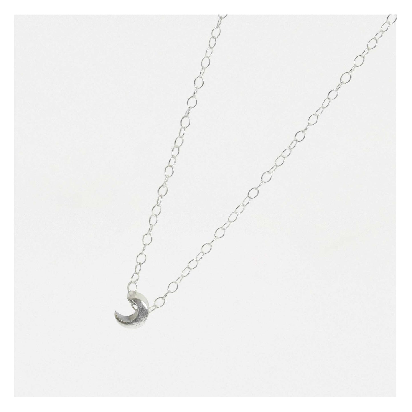 Tiny Crescent Moon Necklace