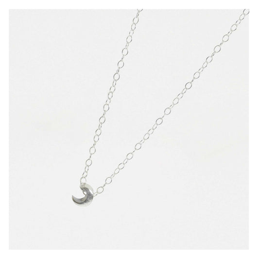 Tiny Crescent Moon Necklace