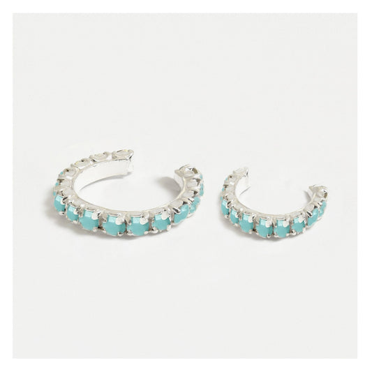 Sterling Silver Opal Embrace Ear Cuff