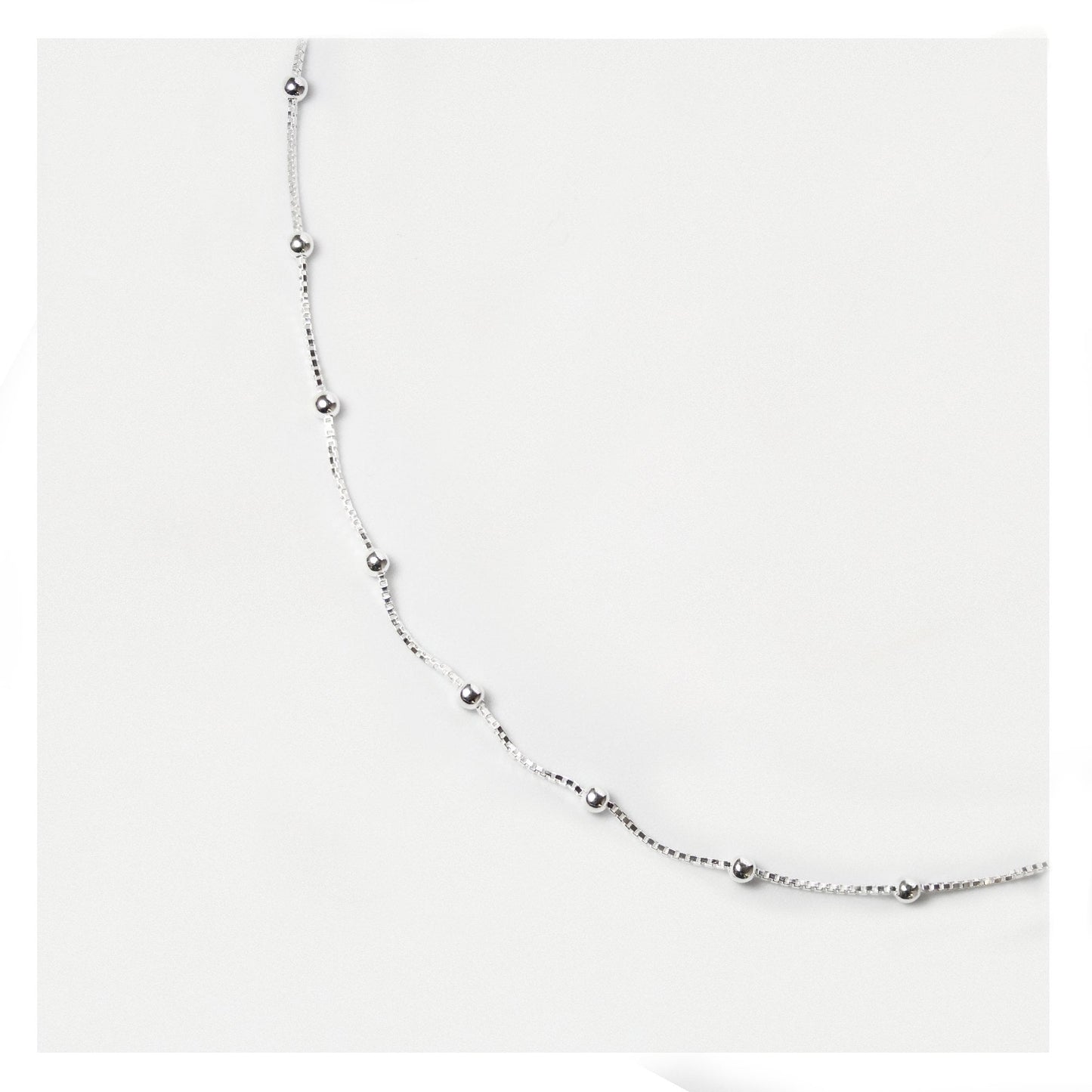 Boxed Ball Chain Necklace