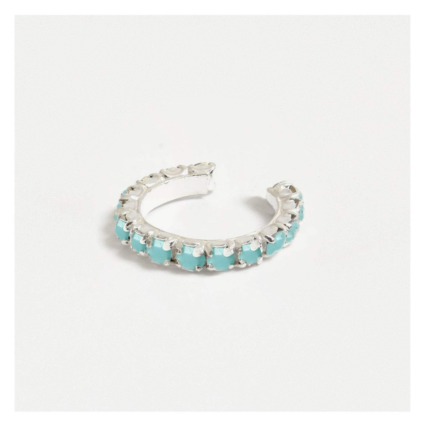 Sterling Silver Opal Embrace Ear Cuff