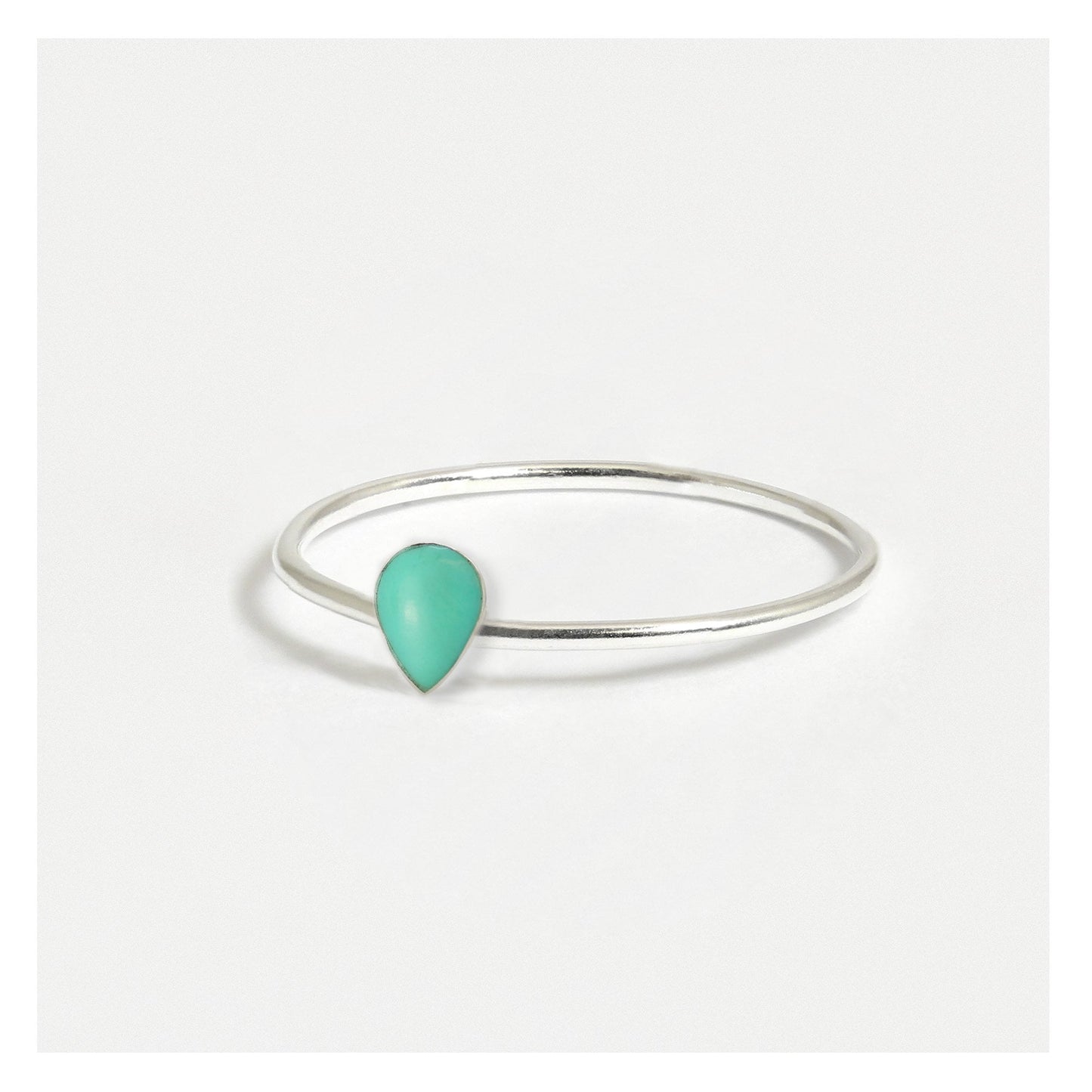 Silver Teardrop Silver Ring