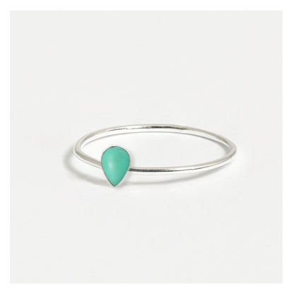 Silver Teardrop Silver Ring