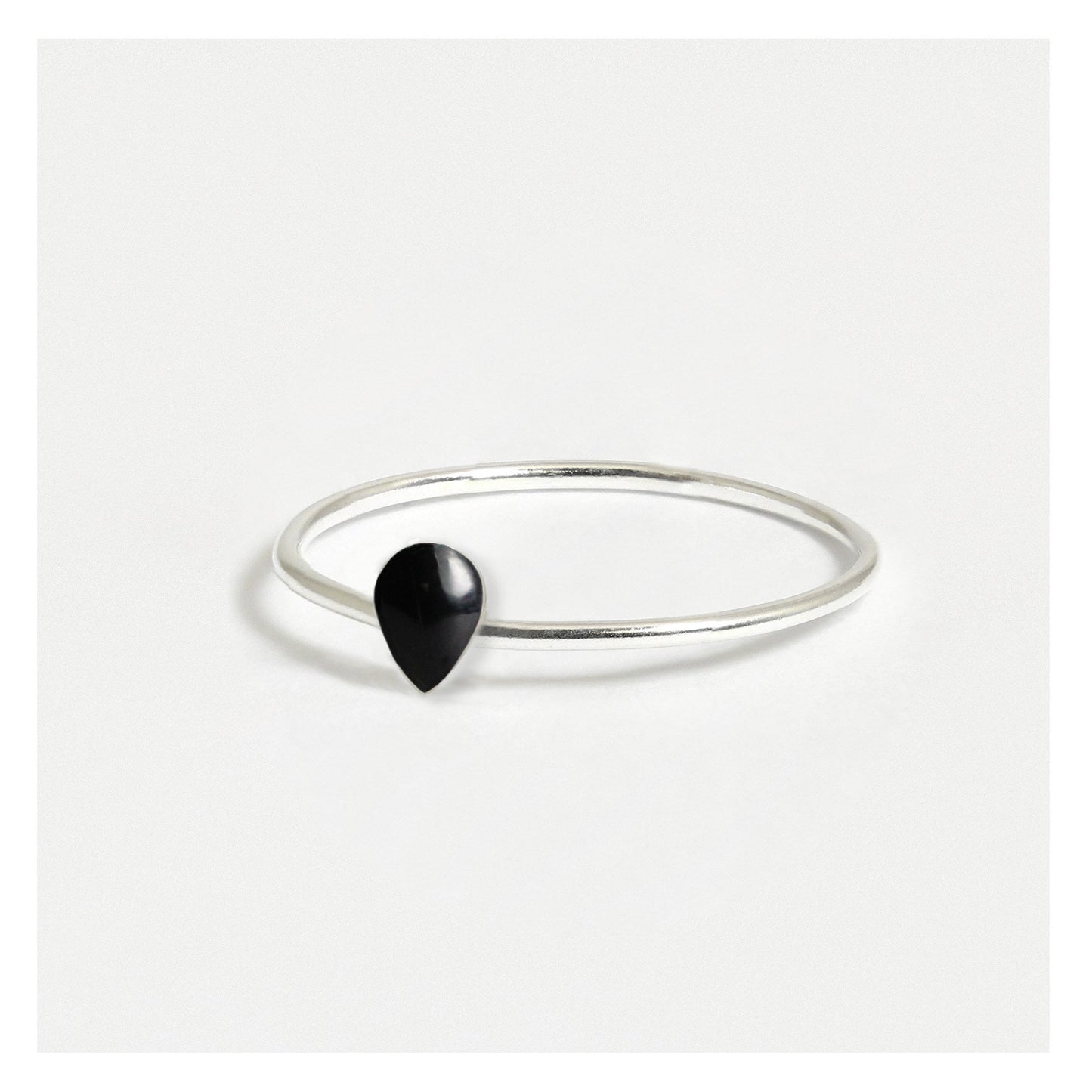 Silver Teardrop Silver Ring