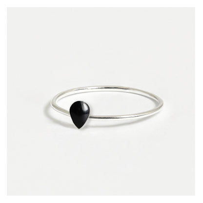 Silver Teardrop Silver Ring