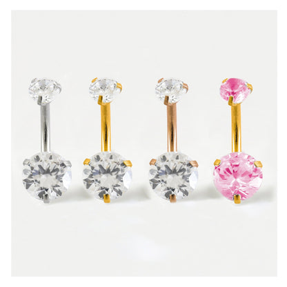 Double Gem Belly Bar
