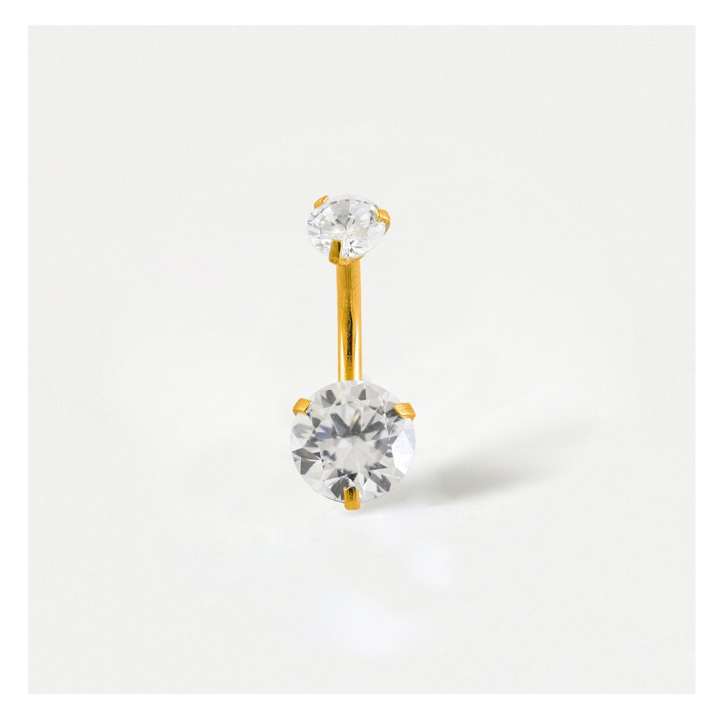 Double Gem Belly Bar