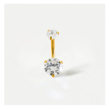 Double Gem Belly Bar
