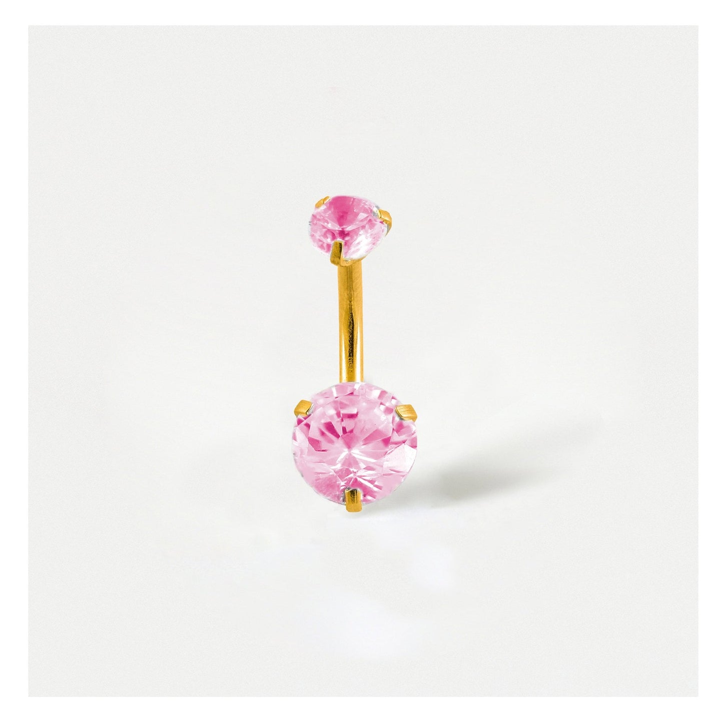 Double Gem Belly Bar