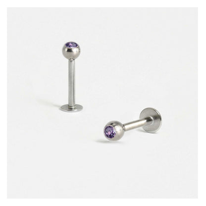 Titanium Jewelled Labret - 1.2mm