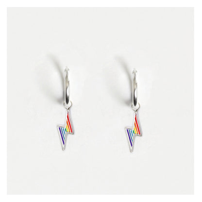 Silver Flash Dance Hoops - 12mm
