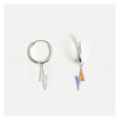Silver Flash Dance Hoops - 12mm