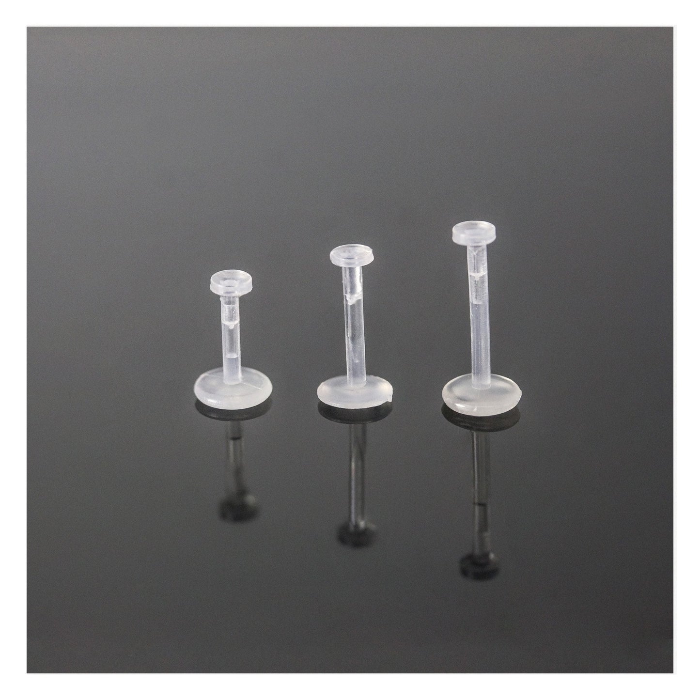 Push Top Labret Piercing Retainer - 1.2mm