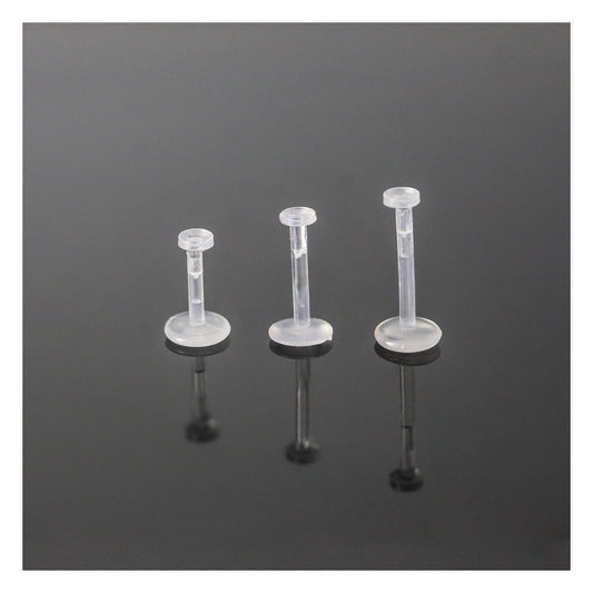 Push Top Labret Piercing Retainer - 1.2mm