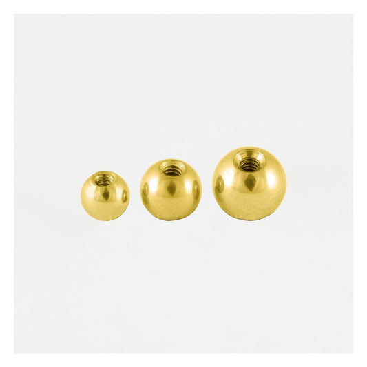 PVD Gold Threaded Ball - 1.2mm