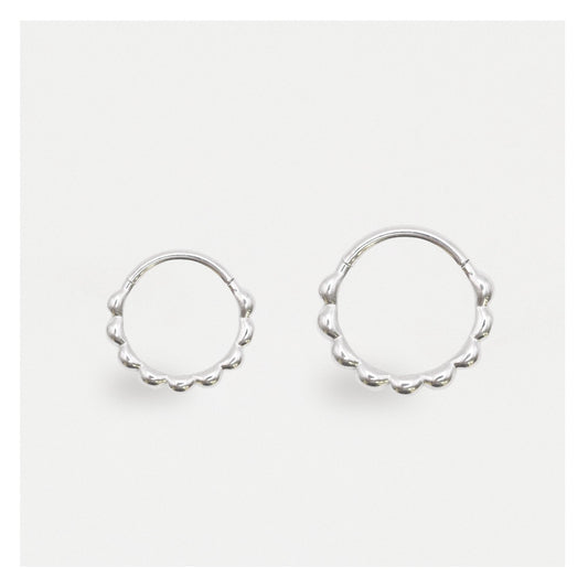 Steel Hinged Bead Segment Ring - 1.2mm