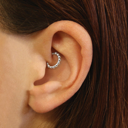 Steel Hinged Bead Segment Ring - 1.2mm