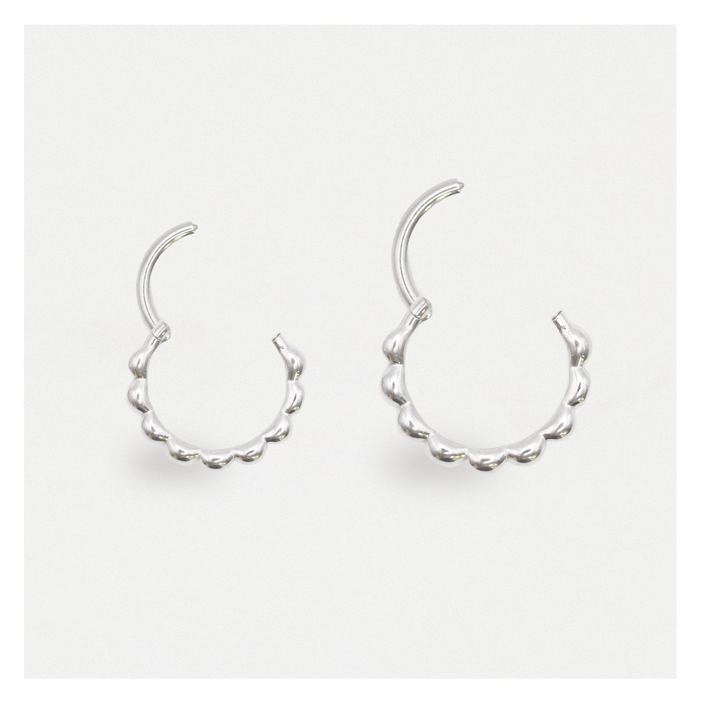 Steel Hinged Bead Segment Ring - 1.2mm