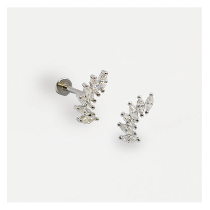 Steel Marquis Majesty Flat Back Stud - Internally Threaded