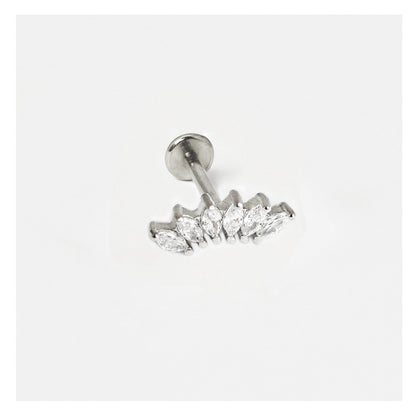 Steel Marquis Majesty Flat Back Stud - Internally Threaded