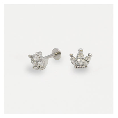 Steel Labret with a Noble Crown - Internally Threaded