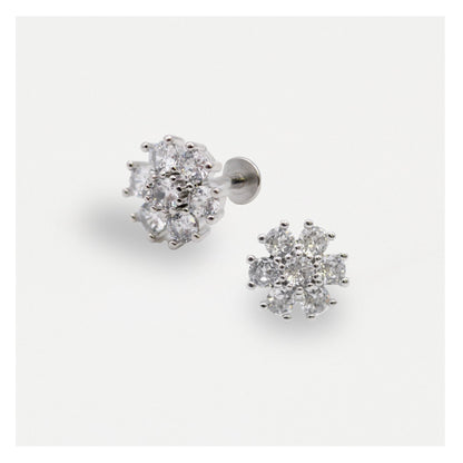 Steel Flower Bomb Labret - Internally Threaded