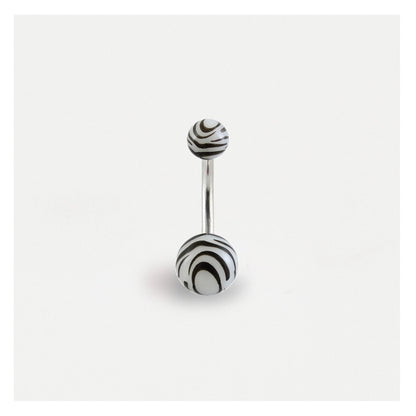 Zebra Print Belly Bar