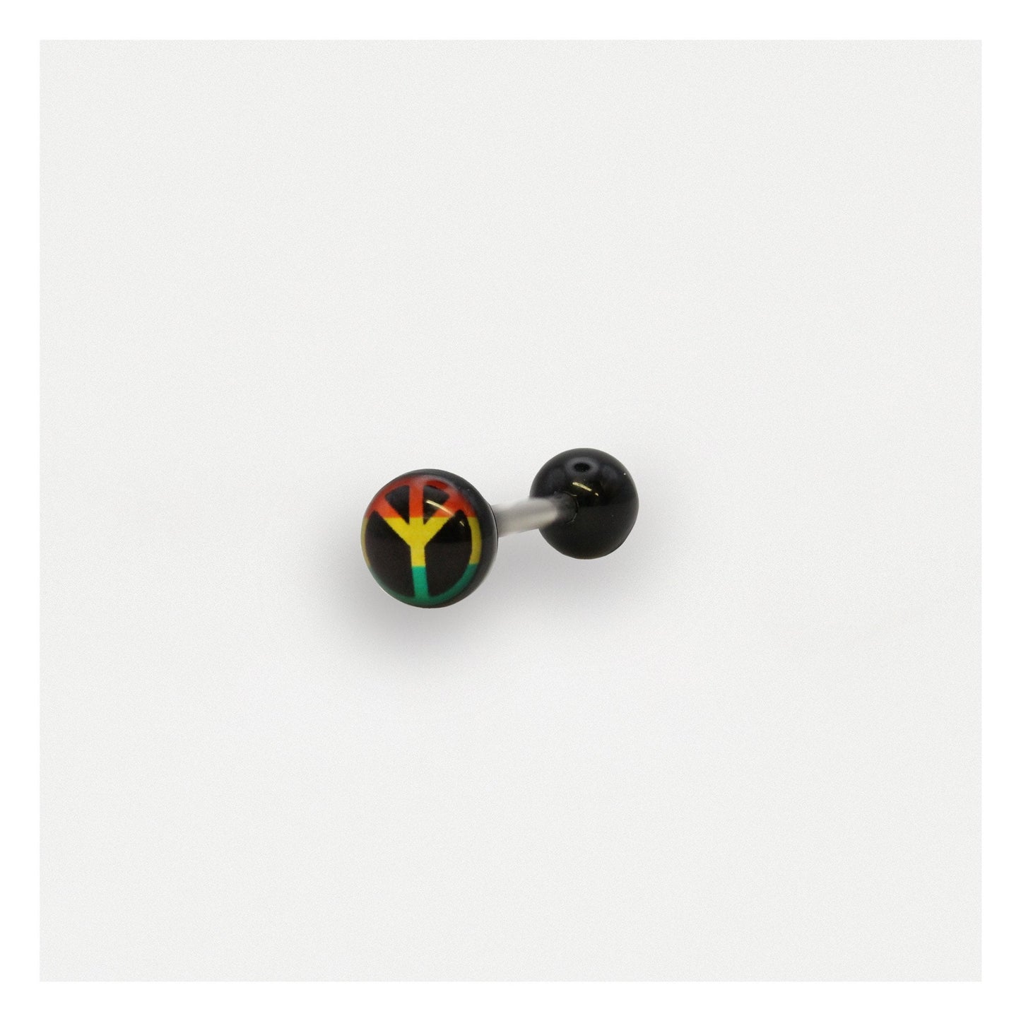 Peace Motif Tongue Bar