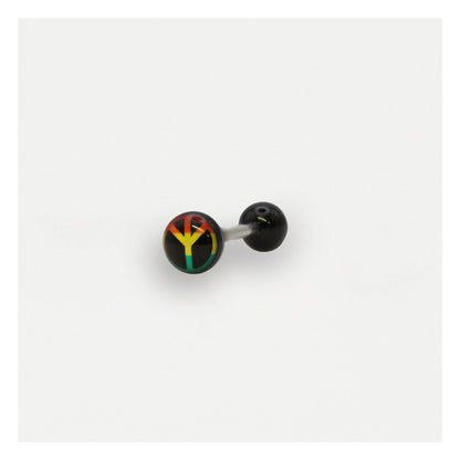 Peace Motif Tongue Bar