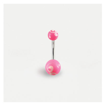 Painted Swirl Belly Bar
