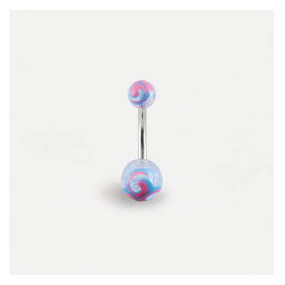 Painted Swirl Belly Bar