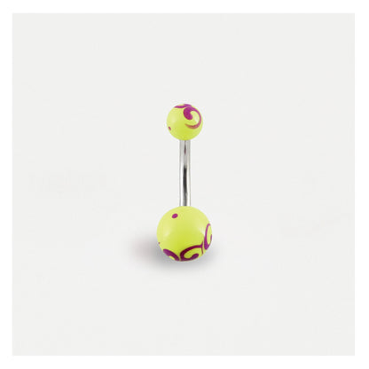 Painted Swirl Belly Bar