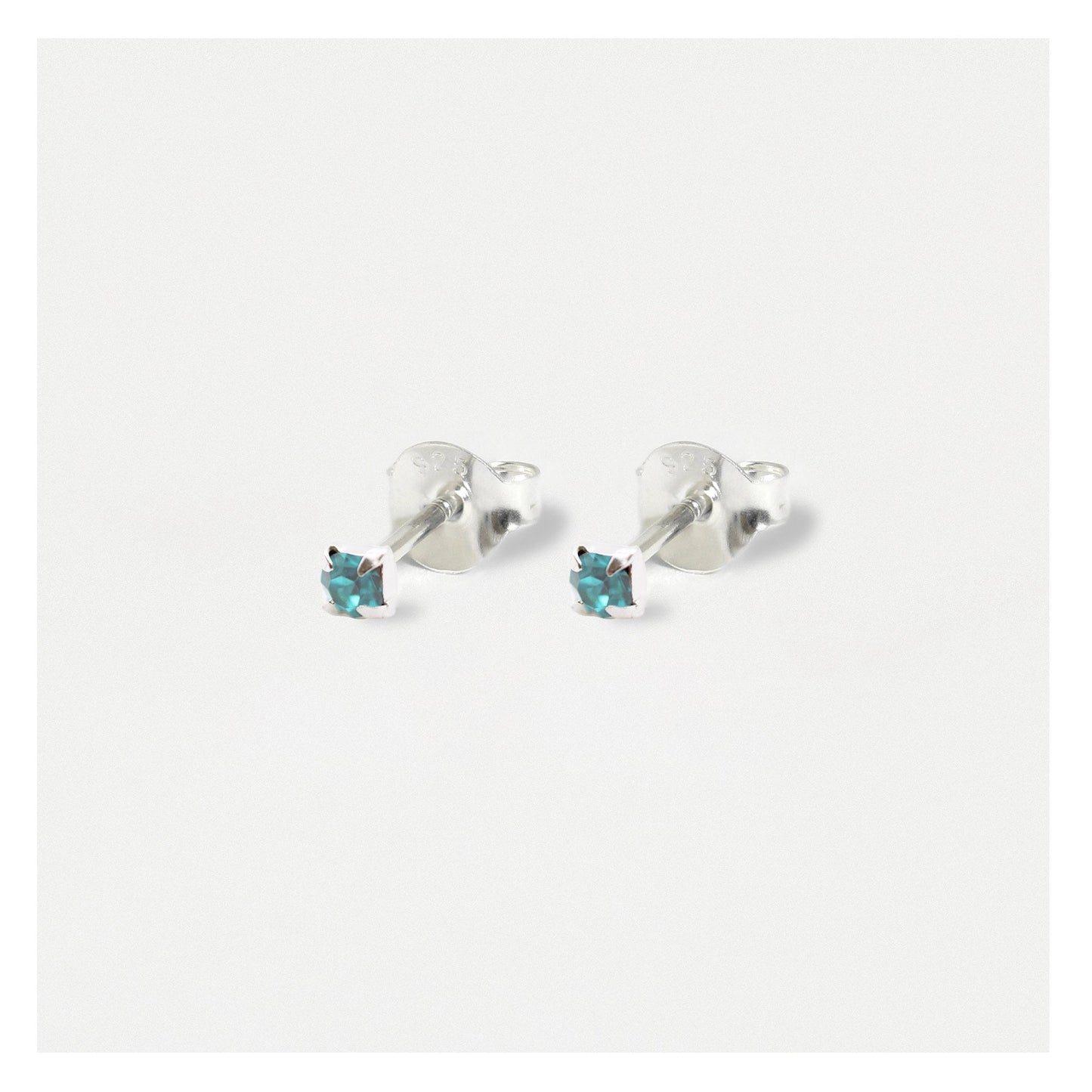 Silver Classic Round Ear Studs - 3mm