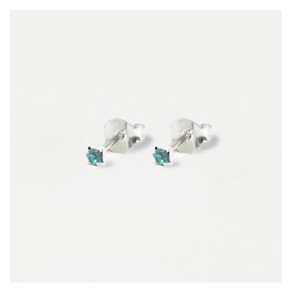 Silver Classic Round Ear Studs - 3mm
