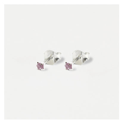 Silver Classic Round Ear Studs - 3mm