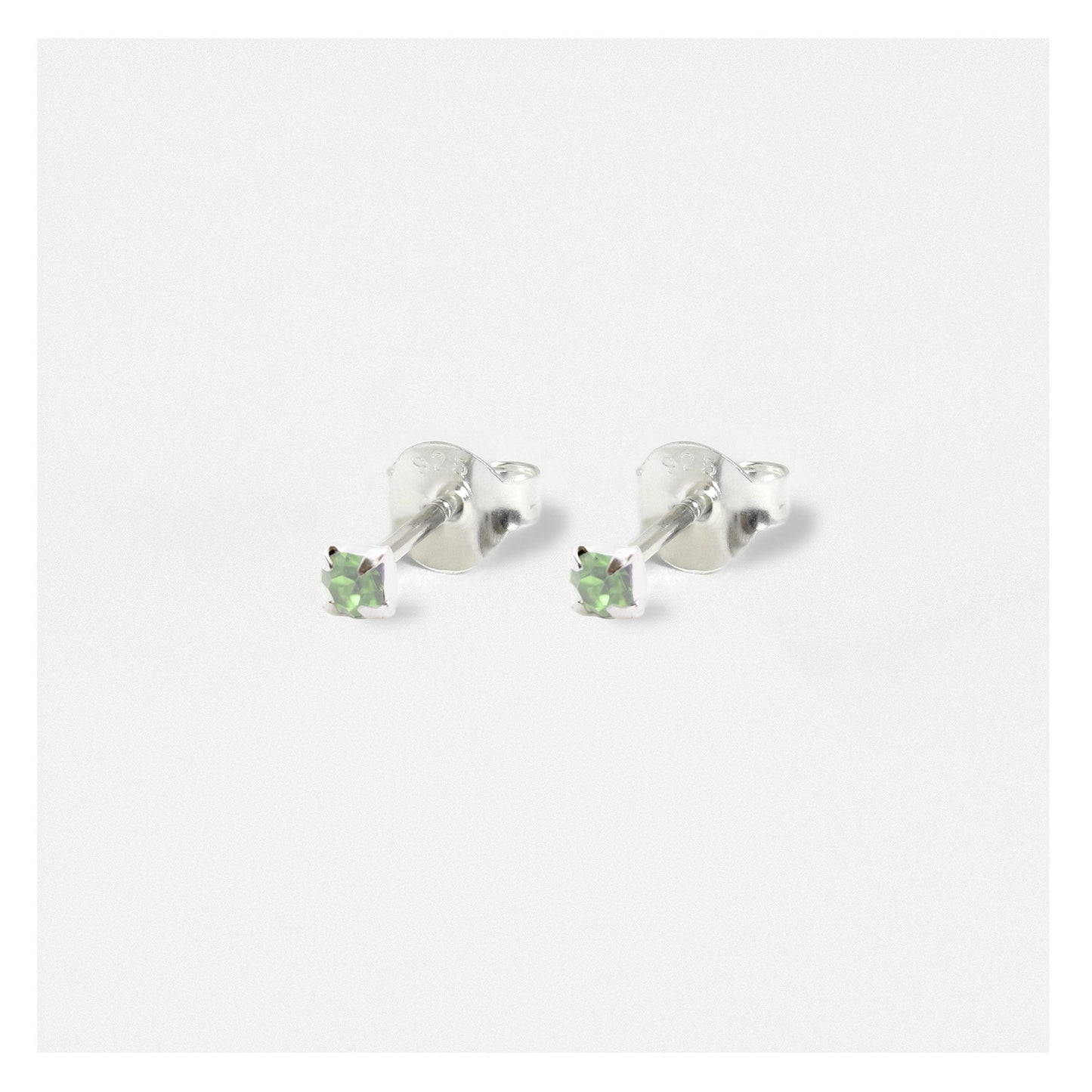 Silver Classic Round Ear Studs - 3mm