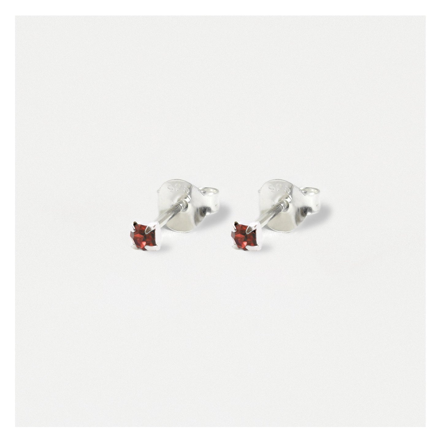 Silver Classic Round Ear Studs - 3mm