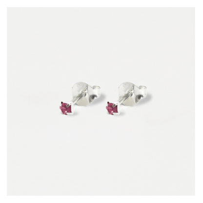 Silver Classic Round Ear Studs - 3mm