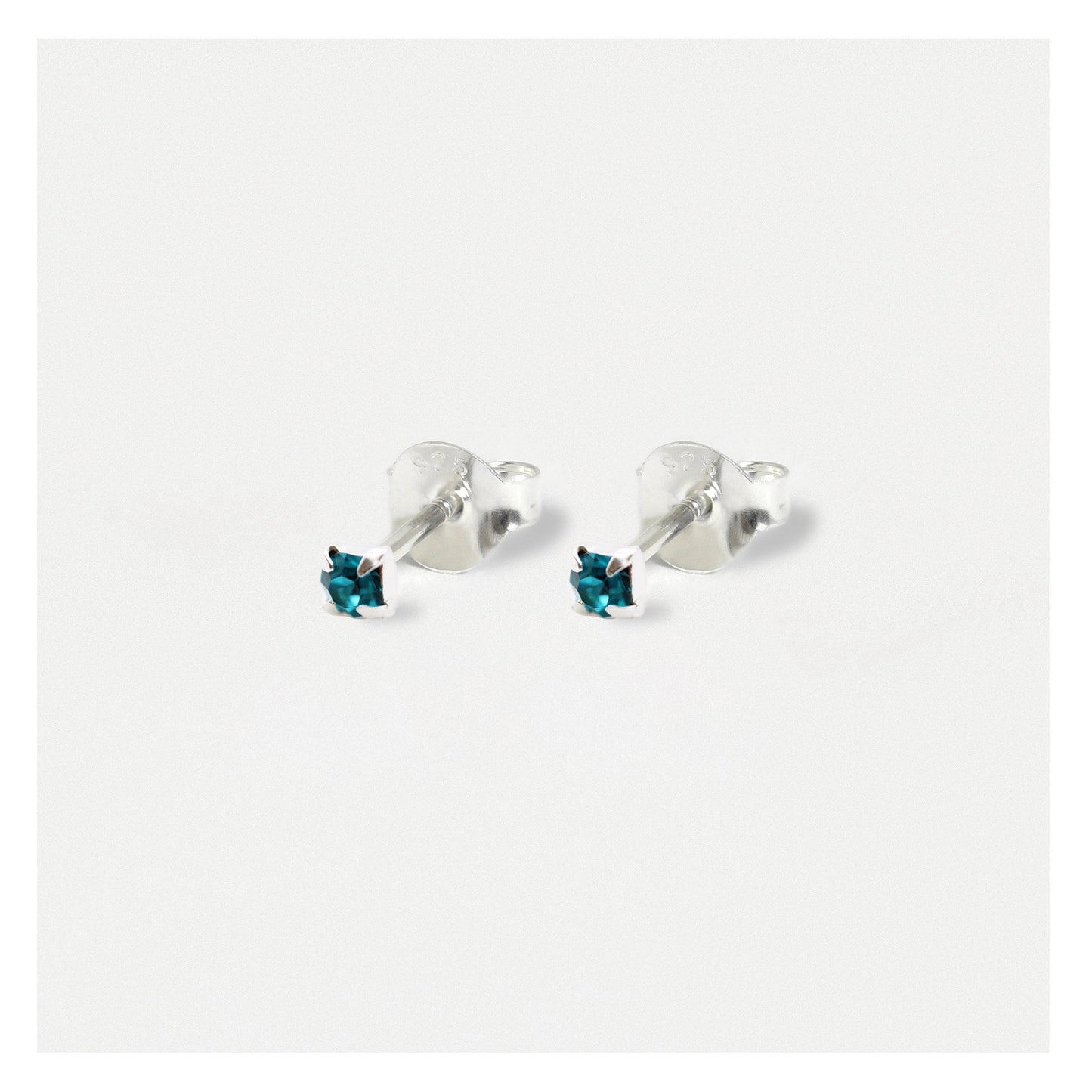 Silver Classic Round Ear Studs - 3mm