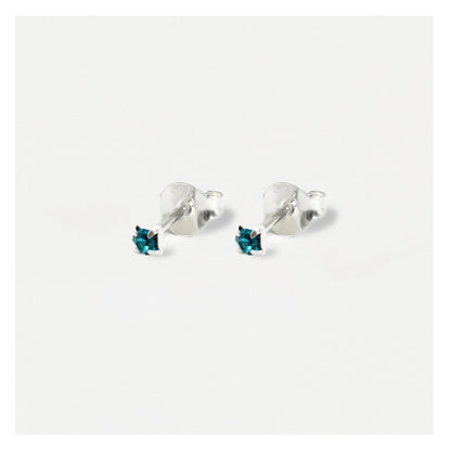 Silver Classic Round Ear Studs - 3mm