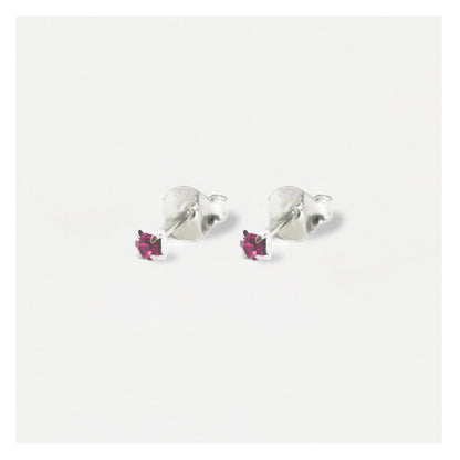 Silver Classic Round Ear Studs - 3mm