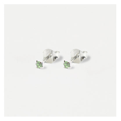 Silver Classic Round Ear Studs - 3mm