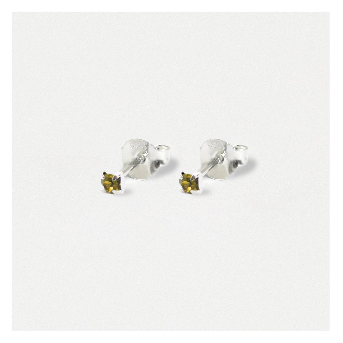 Silver Classic Round Ear Studs - 3mm