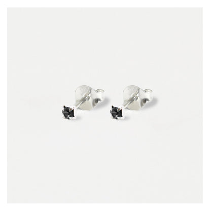 Silver Classic Round Ear Studs - 3mm