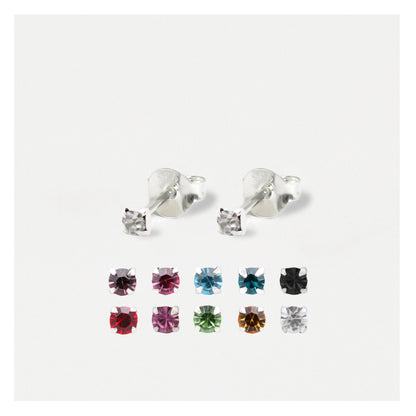 Silver Classic Round Ear Studs - 3mm