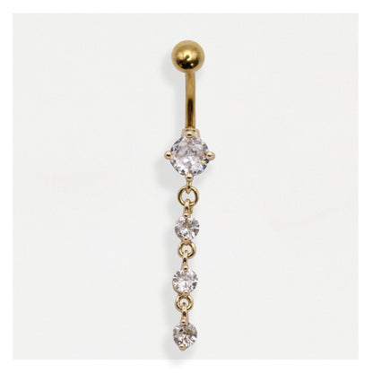 PVD Gold Steel Megan Belly Bar