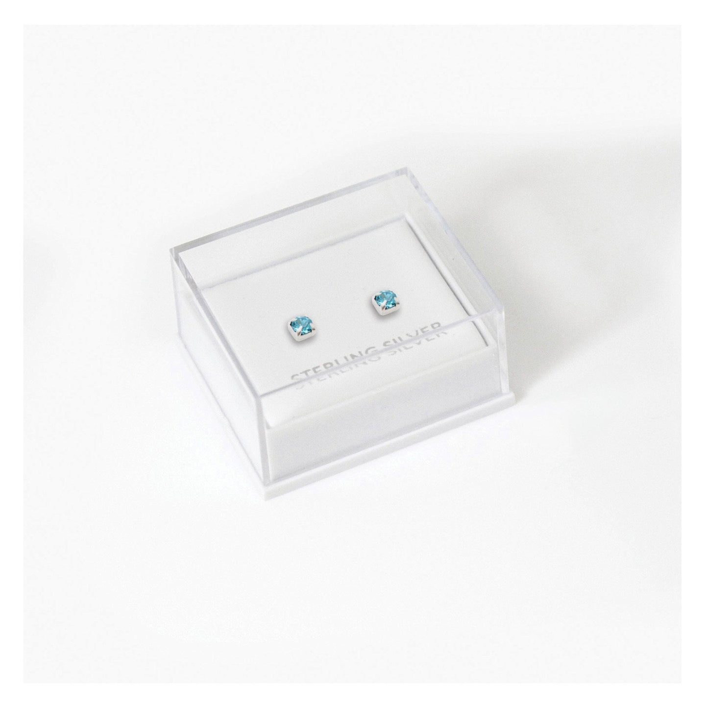 Boxed Silver Classic Round Ear Studs - 3mm