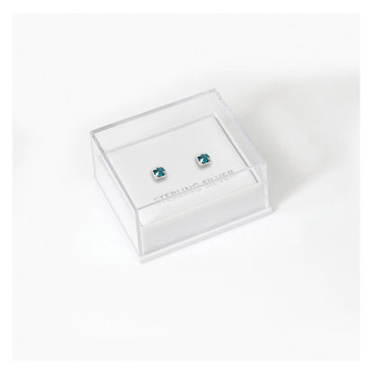 Boxed Silver Classic Round Ear Studs - 3mm