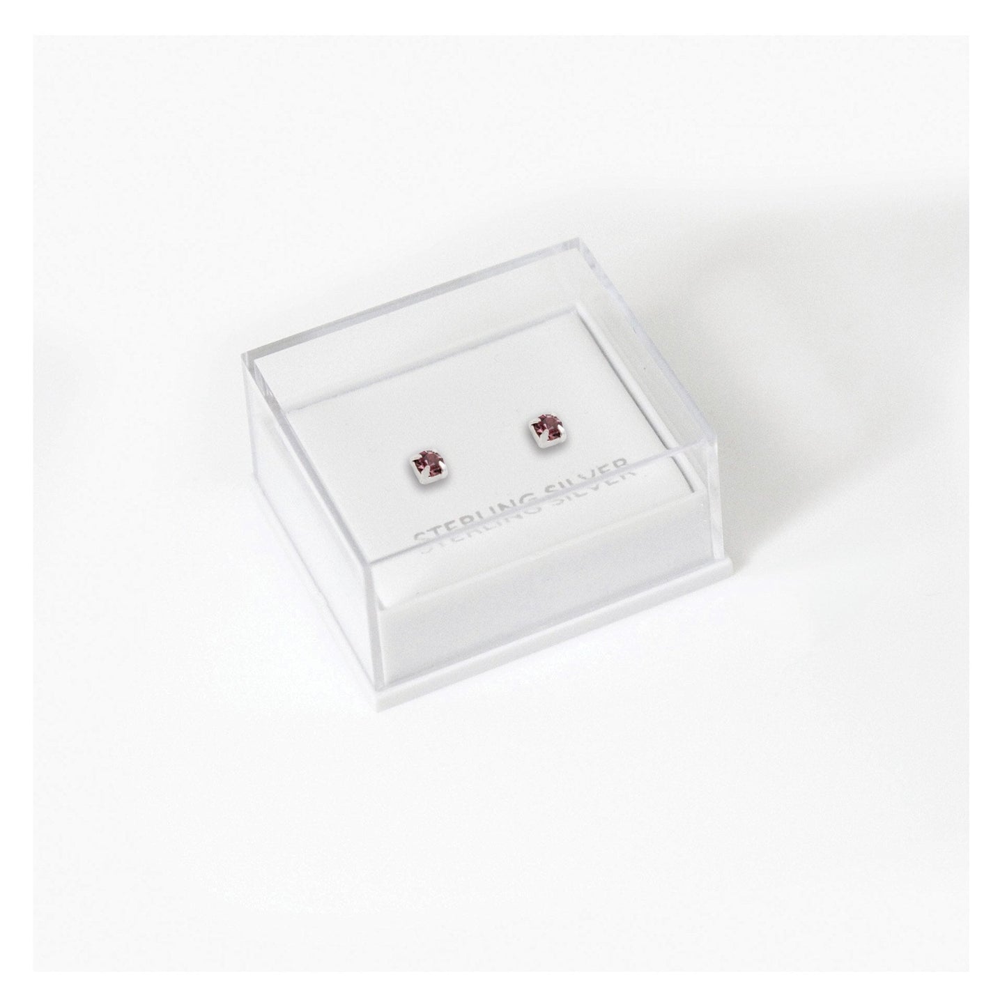 Boxed Silver Classic Round Ear Studs - 3mm